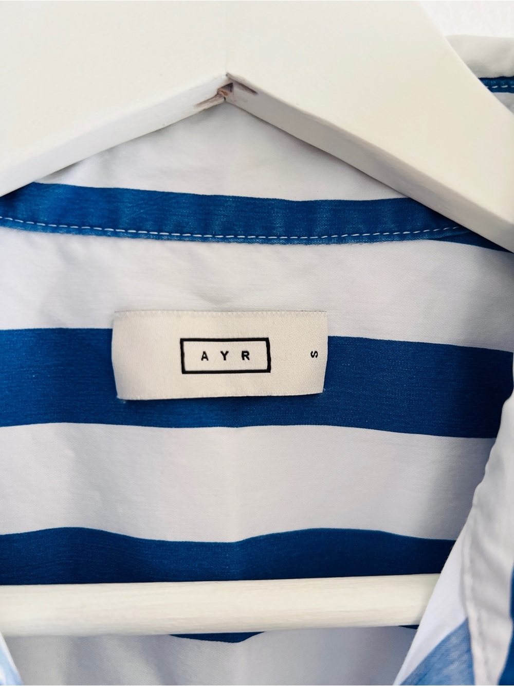 AYR The Deep End Button Down Shirt Marais Blue
Regatta Stripe Size S - Picture 6 of 7